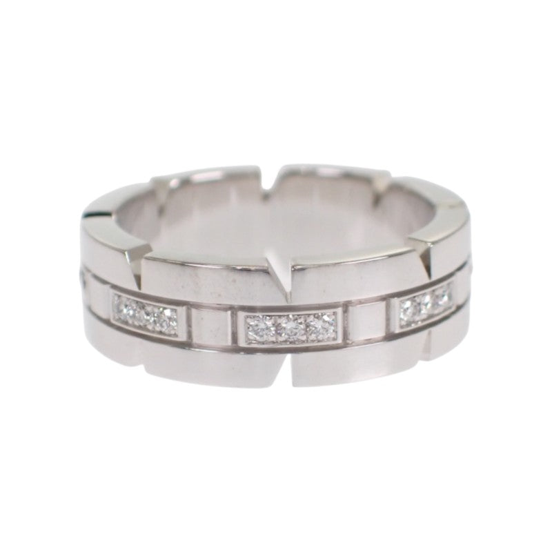 カルティエ CARTIER タンクフランセーズ ハーフダイヤ 9号 B4060149/B4060100 リング K18ホワイトゴールド ダイヤモンド 49 レディース【中古】【Aランク】