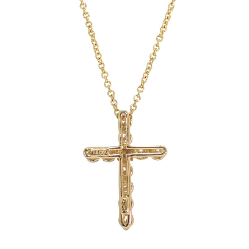 ティファニー TIFFANY&Co. クロスペンダント ミニ 十字架 67124766 ネックレス K18イエローゴールド 18金 ダイヤモンド レディース【中古】【Aランク】