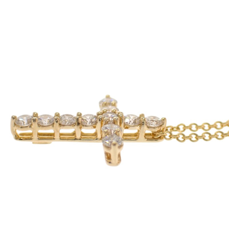 ティファニー TIFFANY&Co. クロスペンダント ミニ 十字架 67124766 ネックレス K18イエローゴールド 18金 ダイヤモンド レディース【中古】【Aランク】