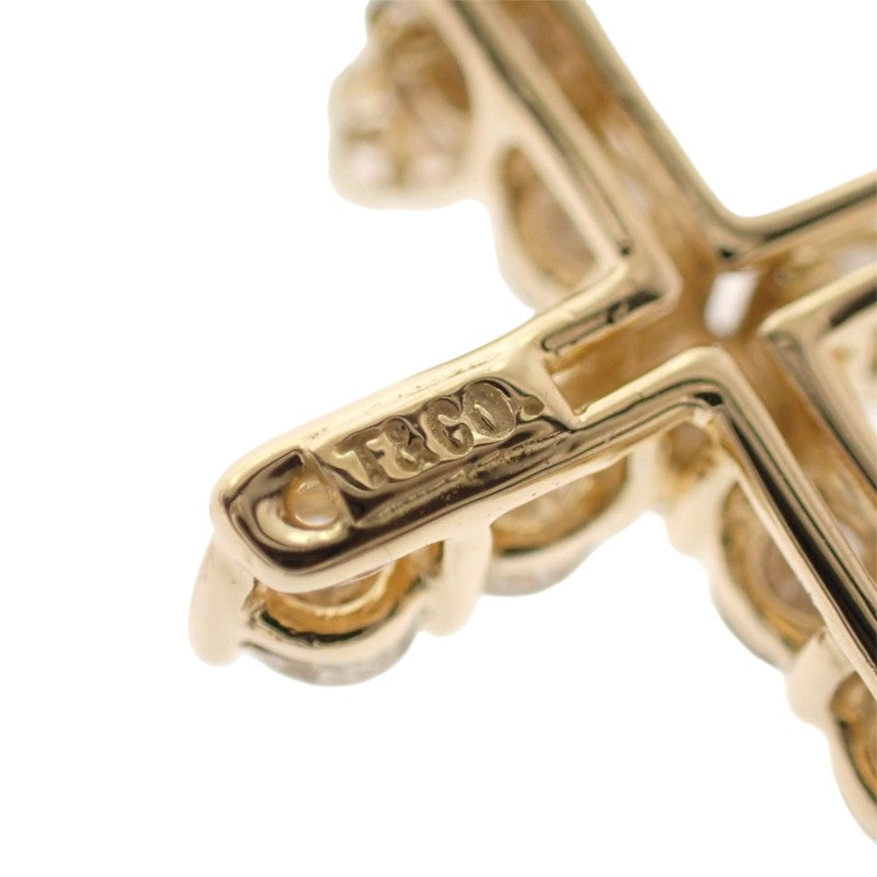 ティファニー TIFFANY&Co. クロスペンダント ミニ 十字架 67124766 ネックレス K18イエローゴールド 18金 ダイヤモンド レディース【中古】【Aランク】