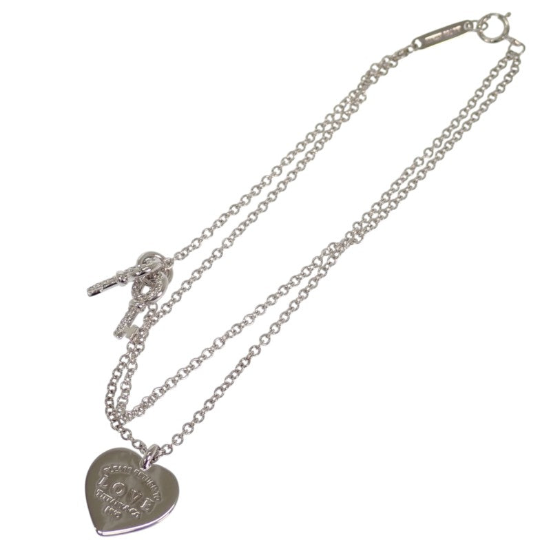 ティファニー TIFFANY&Co. ラブハートタグ・キー リターントゥティファニー ブレスレット K18ホワイトゴールド ダイヤモンド レディース【中古】【Aランク】