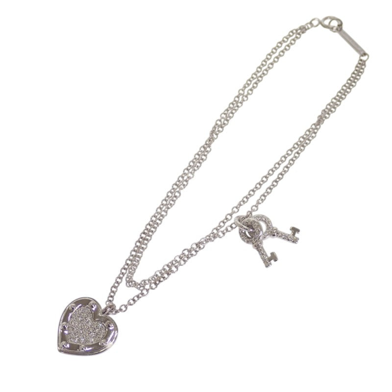 ティファニー TIFFANY&Co. ラブハートタグ・キー リターントゥティファニー ブレスレット K18ホワイトゴールド ダイヤモンド レディース【中古】【Aランク】