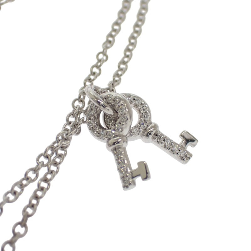 ティファニー TIFFANY&Co. ラブハートタグ・キー リターントゥティファニー ブレスレット K18ホワイトゴールド ダイヤモンド レディース【中古】【Aランク】