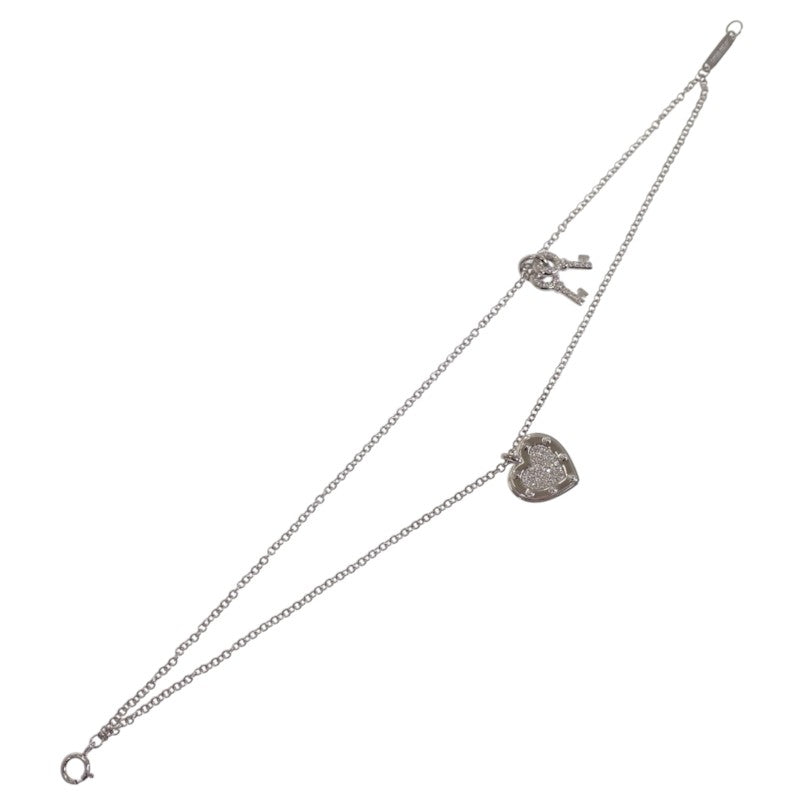 ティファニー TIFFANY&Co. ラブハートタグ・キー リターントゥティファニー ブレスレット K18ホワイトゴールド ダイヤモンド レディース【中古】【Aランク】