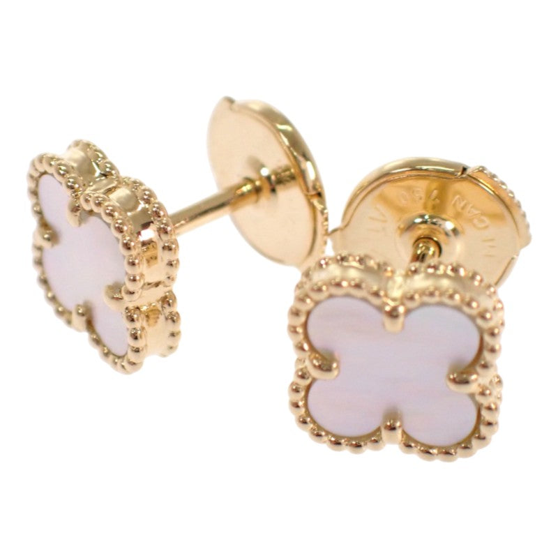 ヴァンクリーフ&アーペル Van Cleef & Arpels スウィートアルハンブラ VCARA44800 ピアス K18イエローゴールド マザーオブパール レディース【中古】【Aランク】