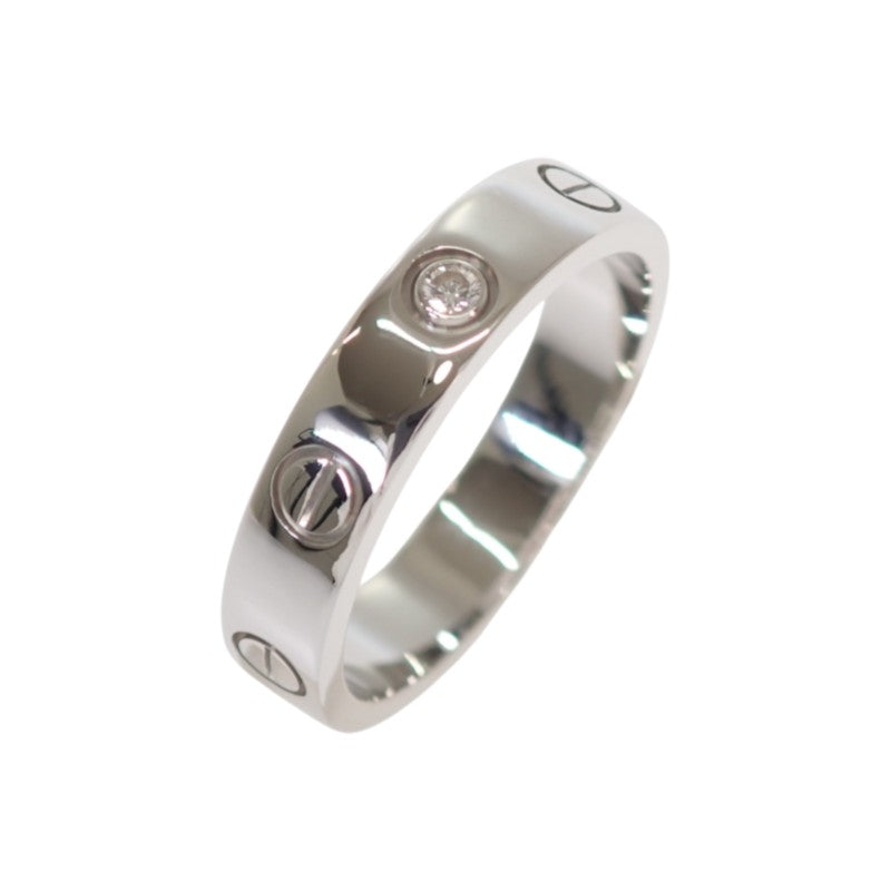 カルティエ CARTIER ラブリング スモール SM 11号 51刻印 B4050551 リング K18ホワイトゴールド ダイヤモンド レディース【中古】【Aランク】