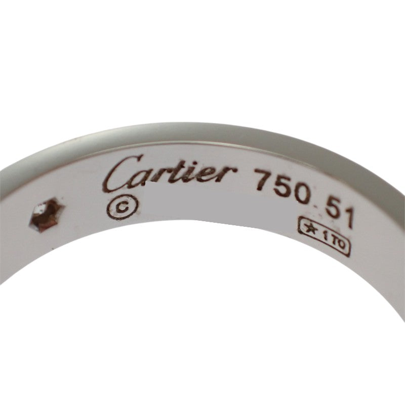 カルティエ CARTIER ラブリング スモール SM 11号 51刻印 B4050551 リング K18ホワイトゴールド ダイヤモンド レディース【中古】【Aランク】