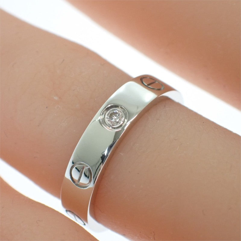 カルティエ CARTIER ラブリング スモール SM 11号 51刻印 B4050551 リング K18ホワイトゴールド ダイヤモンド レディース【中古】【Aランク】