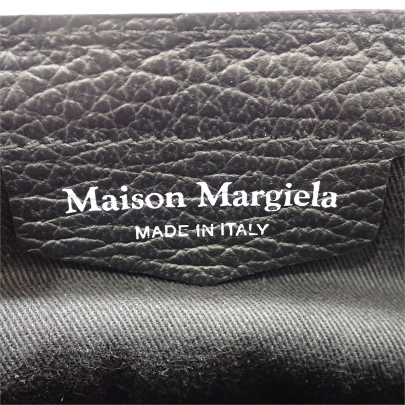 メゾンマルジェラ MAISON MARGIELA 5AC マイクロ S56WG0081 2WAYバッグ ショルダーバッグ カーフ ブラック シルバー金具 レディース メンズ【中古】【Aランク】