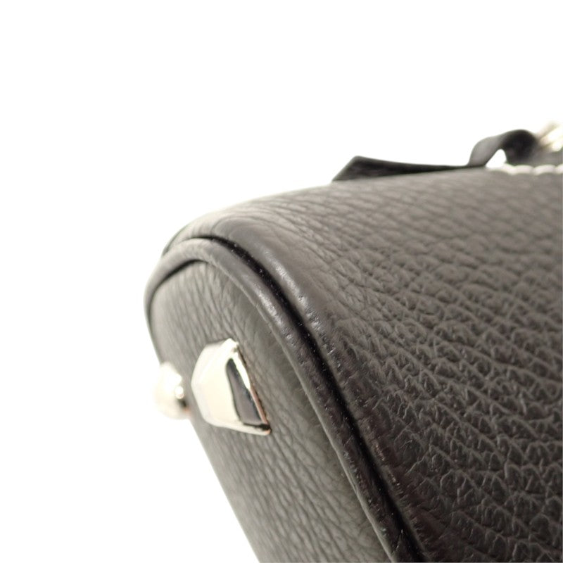 メゾンマルジェラ MAISON MARGIELA 5AC マイクロ S56WG0081 2WAYバッグ ショルダーバッグ カーフ ブラック シルバー金具 レディース メンズ【中古】【Aランク】