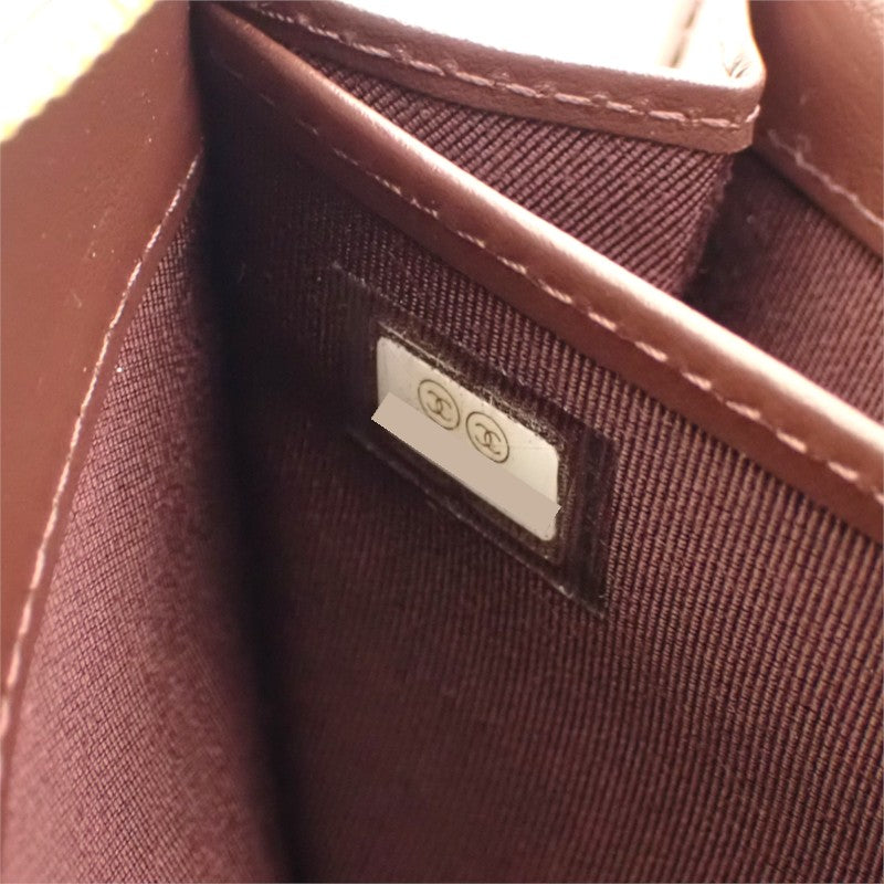シャネル CHANEL クラシックロングジップウォレット AP0242 長財布 キャビアスキン ブラック ゴールド金具 レディース【中古】【SAランク】