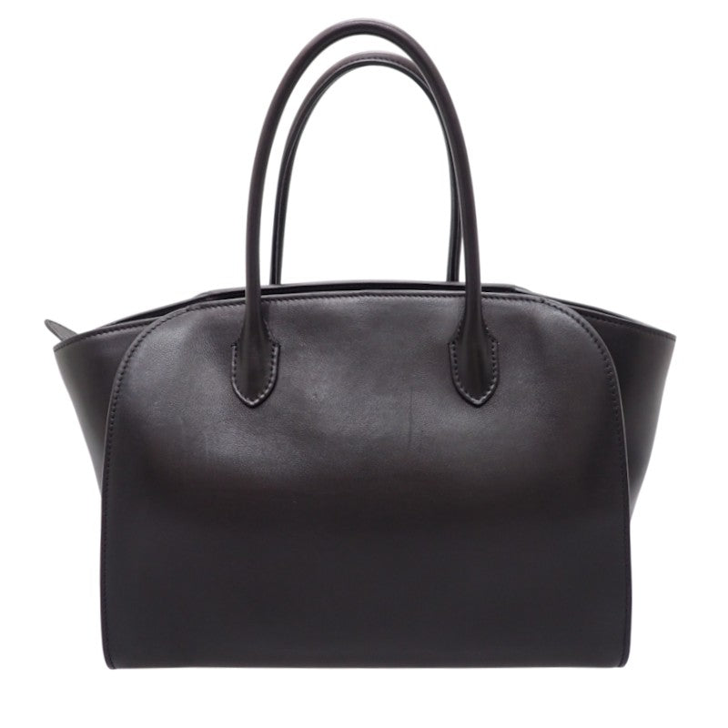 ザ・ロウ The Row マルロ12 MARLO 12 W1802L72BAS ハンドバッグ カーフ ブラック シルバー金具 レディース メンズ ユニセックス【中古】【ABランク】