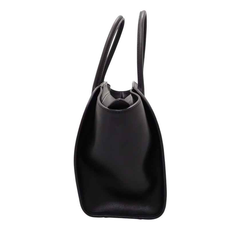 ザ・ロウ The Row マルロ12 MARLO 12 W1802L72BAS ハンドバッグ カーフ ブラック シルバー金具 レディース メンズ ユニセックス【中古】【ABランク】
