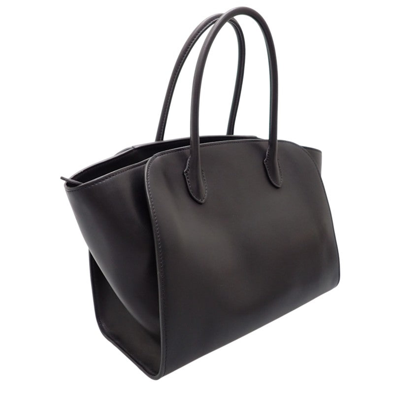 ザ・ロウ The Row マルロ12 MARLO 12 W1802L72BAS ハンドバッグ カーフ ブラック シルバー金具 レディース メンズ ユニセックス【中古】【ABランク】