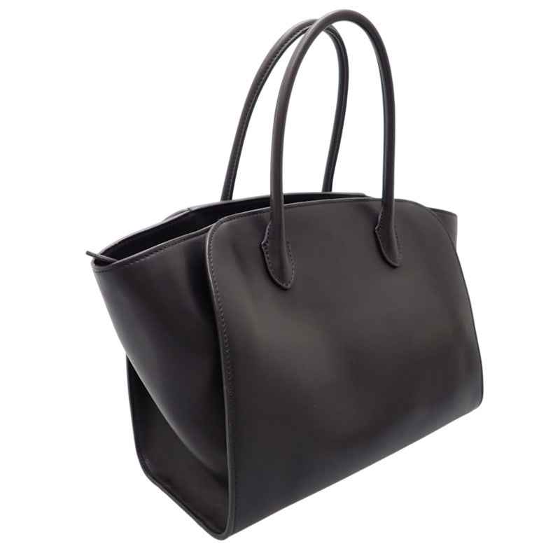 ザ・ロウ The Row マルロ12 MARLO 12 W1802L72BAS ハンドバッグ カーフ ブラック シルバー金具 レディース メンズ ユニセックス【中古】【ABランク】