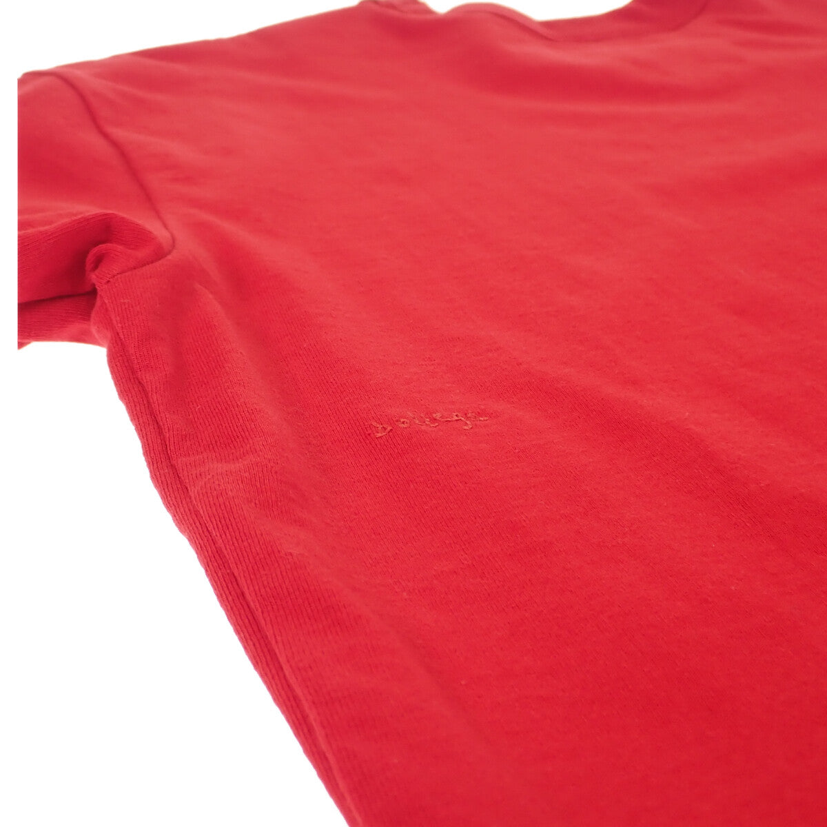 ボッテガヴェネタ BOTTEGA VENETA ダブルレイヤー S 661788_V16E0 半袖Tシャツ コットン レッド ブルー メンズ レディース【中古】【Aランク】