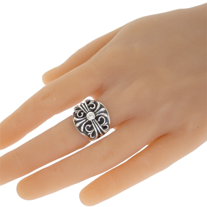 クロムハーツ CHROME HEARTS キーパーリング KEEPER RING 17号 リング シルバー925 メンズ【中古】【Aランク】