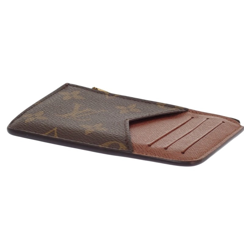 ルイヴィトン LOUIS VUITTON ポルト カルト・ロミー M81880 カードケース モノグラムリバース ブラウン アルマニャック ゴールド金具 メンズ レディース【中古】【ABランク】