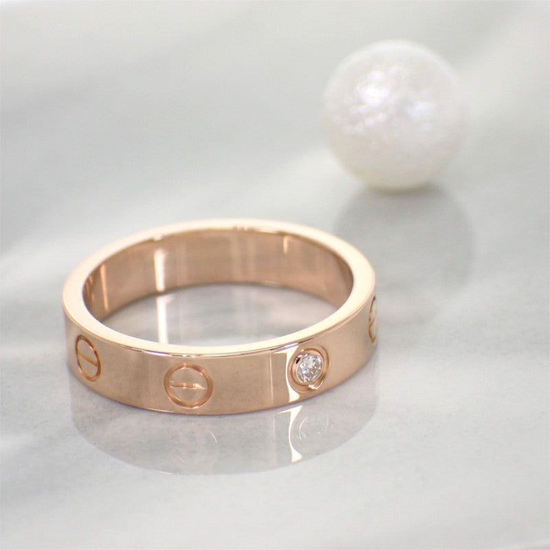カルティエ CARTIER ラブリング スモール 11号 B4050700 リング K18ピンクゴールド ダイヤモンド レディース【中古】【Aランク】