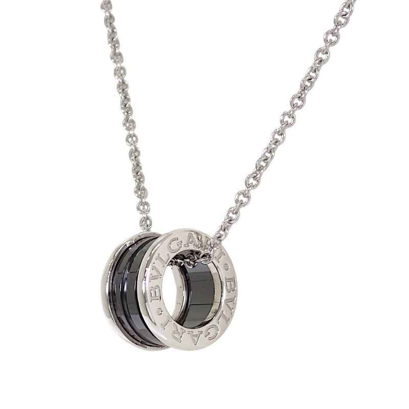 ブルガリ BVLGARI セーブ・ザ・チルドレン 349634 ネックレス シルバー925 セラミック ブラック レディース メンズ【中古】【Aランク】