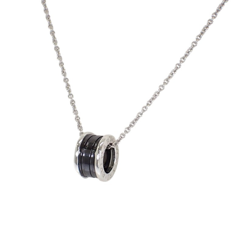 ブルガリ BVLGARI セーブ・ザ・チルドレン 349634 ネックレス シルバー925 セラミック ブラック レディース メンズ【中古】【Aランク】
