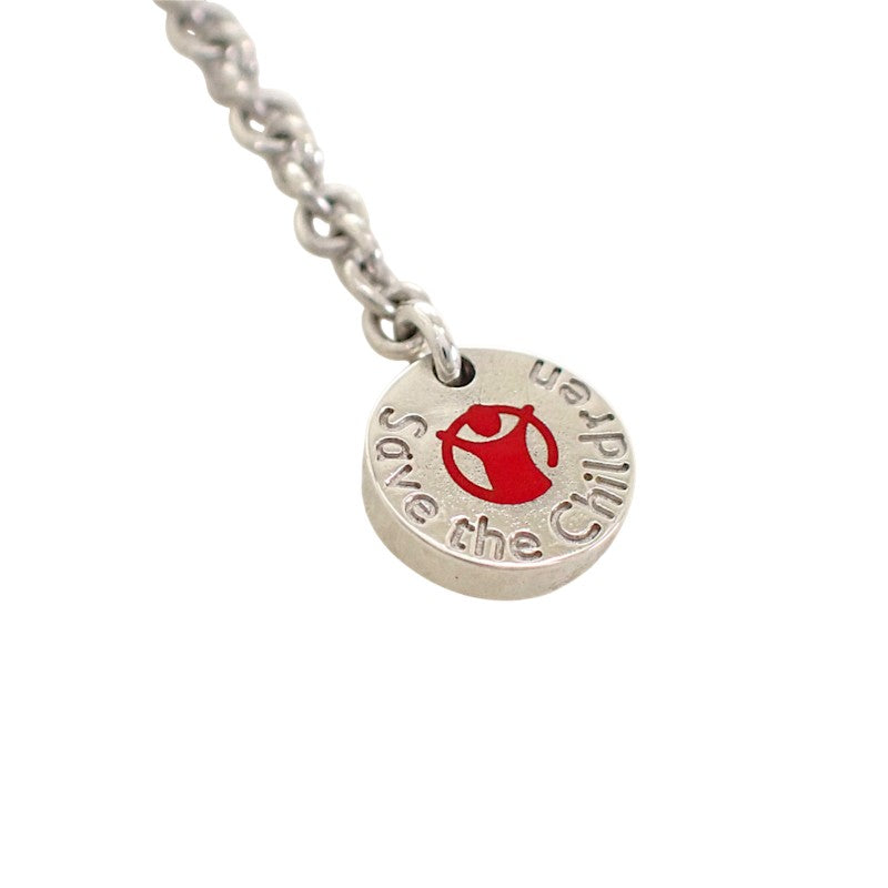 ブルガリ BVLGARI セーブ・ザ・チルドレン 349634 ネックレス シルバー925 セラミック ブラック レディース メンズ【中古】【Aランク】