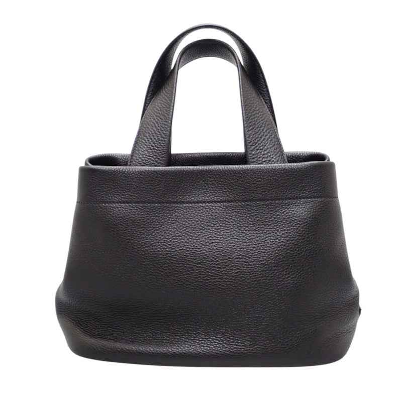 プラダ PRADA スモールレザートート 1BG390 ハンドバッグ レザー ヴィッテロダイノ ブラック ゴールド金具 レディース【中古】【ABランク】