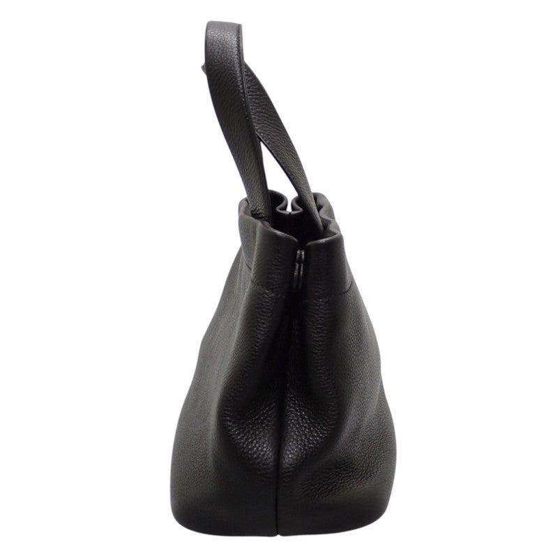 プラダ PRADA スモールレザートート 1BG390 ハンドバッグ レザー ヴィッテロダイノ ブラック ゴールド金具 レディース【中古】【ABランク】