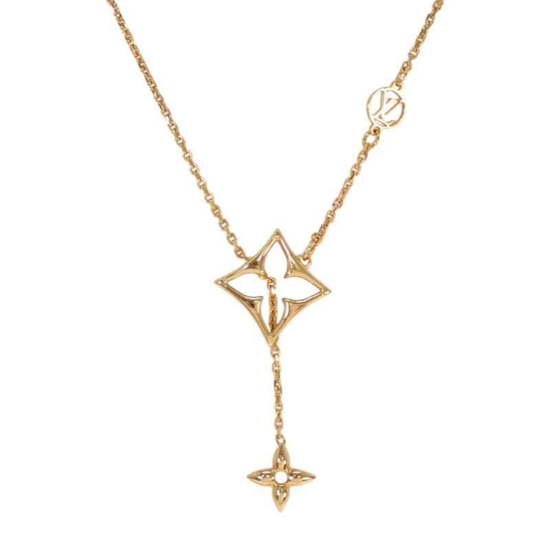 ルイヴィトン LOUIS VUITTON ネックレス LV フラワーグラム M01234 ネックレス メタル ゴールド レディース【中古】【Aランク】