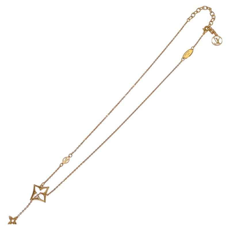 ルイヴィトン LOUIS VUITTON ネックレス LV フラワーグラム M01234 ネックレス メタル ゴールド レディース【中古】【Aランク】