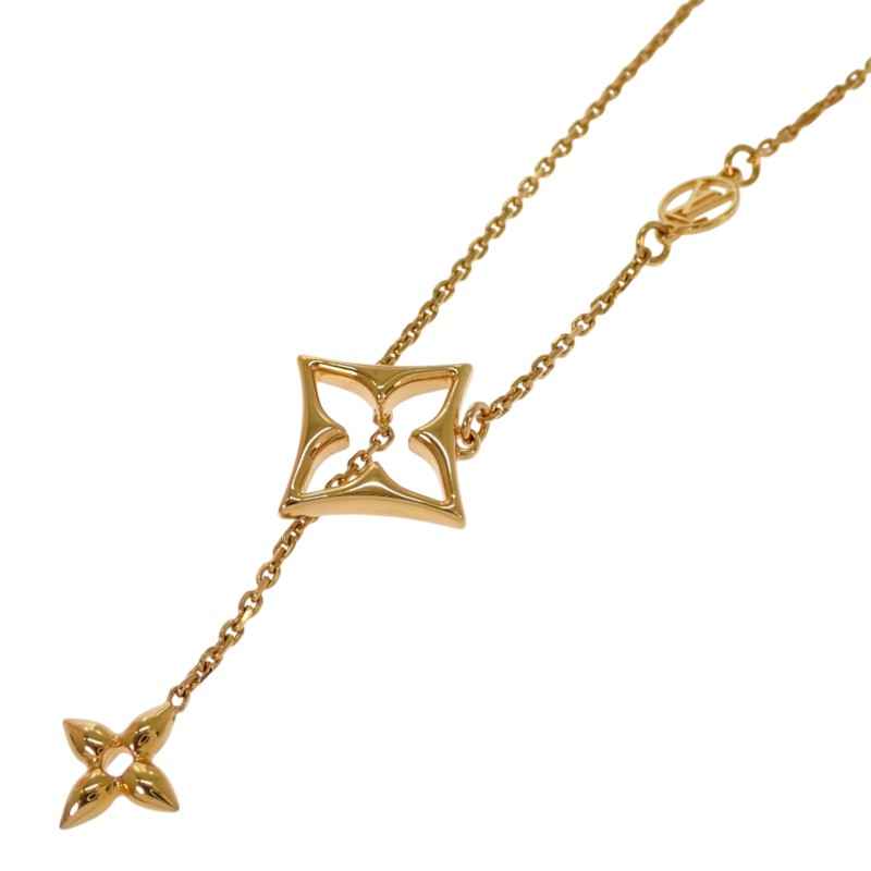 ルイヴィトン LOUIS VUITTON ネックレス LV フラワーグラム M01234 ネックレス メタル ゴールド レディース【中古】【Aランク】