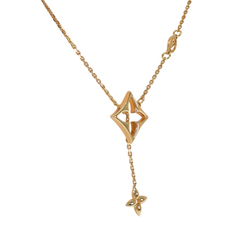 ルイヴィトン LOUIS VUITTON ネックレス LV フラワーグラム M01234 ネックレス メタル ゴールド レディース【中古】【Aランク】