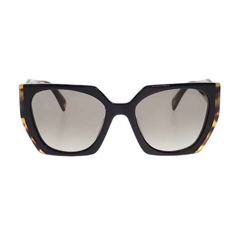 プラダ PRADA ウェリントン SPR15W サングラス プラスチック ブラウン グレー レディース【中古】【Aランク】