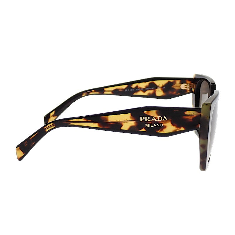 プラダ PRADA ウェリントン SPR15W サングラス プラスチック ブラウン グレー レディース【中古】【Aランク】