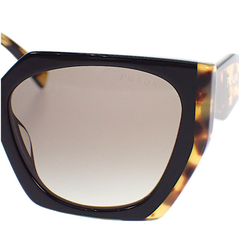 プラダ PRADA ウェリントン SPR15W サングラス プラスチック ブラウン グレー レディース【中古】【Aランク】