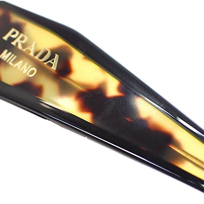 プラダ PRADA ウェリントン SPR15W サングラス プラスチック ブラウン グレー レディース【中古】【Aランク】