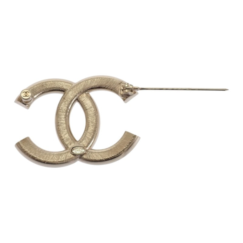 シャネル CHANEL ココマーク C23K ブローチ メタル クリスタル ゴールド ブラック レディース【中古】【Aランク】