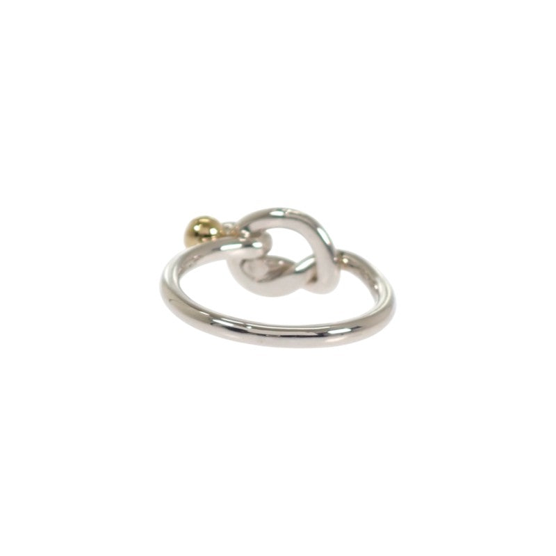 ティファニー TIFFANY&Co. フック&アイ ラブノット 13号 リング シルバー925 K18イエローゴールド レディース【中古】【Aランク】