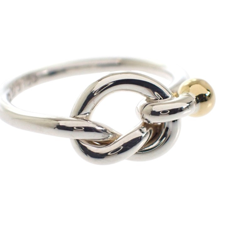 ティファニー TIFFANY&Co. フック&アイ ラブノット 13号 リング シルバー925 K18イエローゴールド レディース【中古】【Aランク】