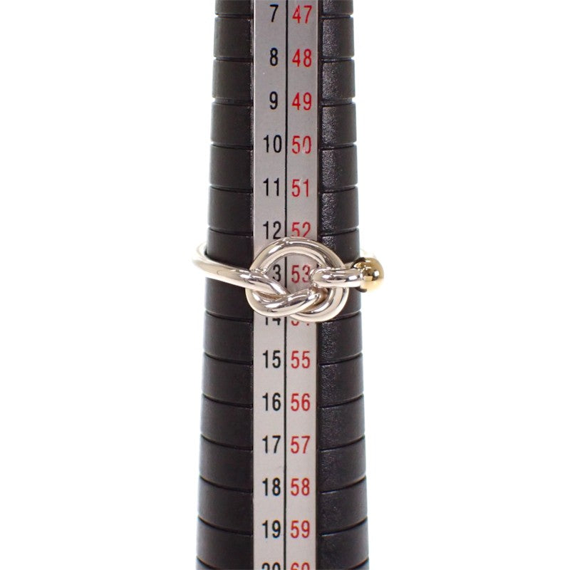 ティファニー TIFFANY&Co. フック&アイ ラブノット 13号 リング シルバー925 K18イエローゴールド レディース【中古】【Aランク】
