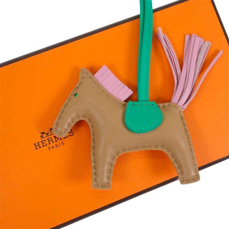 エルメス HERMES ロデオチャーム PM バッグチャーム スイフト チャイ ミント モーヴシルベストル レディース メンズ【中古】【Aランク】