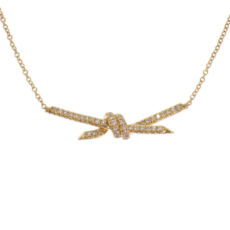 ティファニー TIFFANY&Co. ノット 70300370 ネックレス K18イエローゴールド ダイヤモンド レディース【中古】【Aランク】