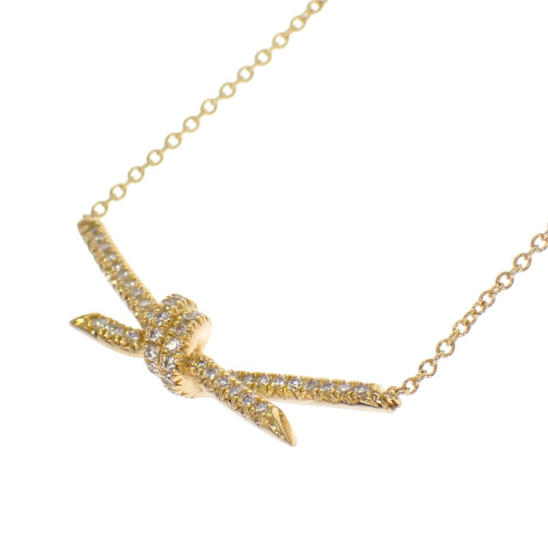 ティファニー TIFFANY&Co. ノット 70300370 ネックレス K18イエローゴールド ダイヤモンド レディース【中古】【Aランク】