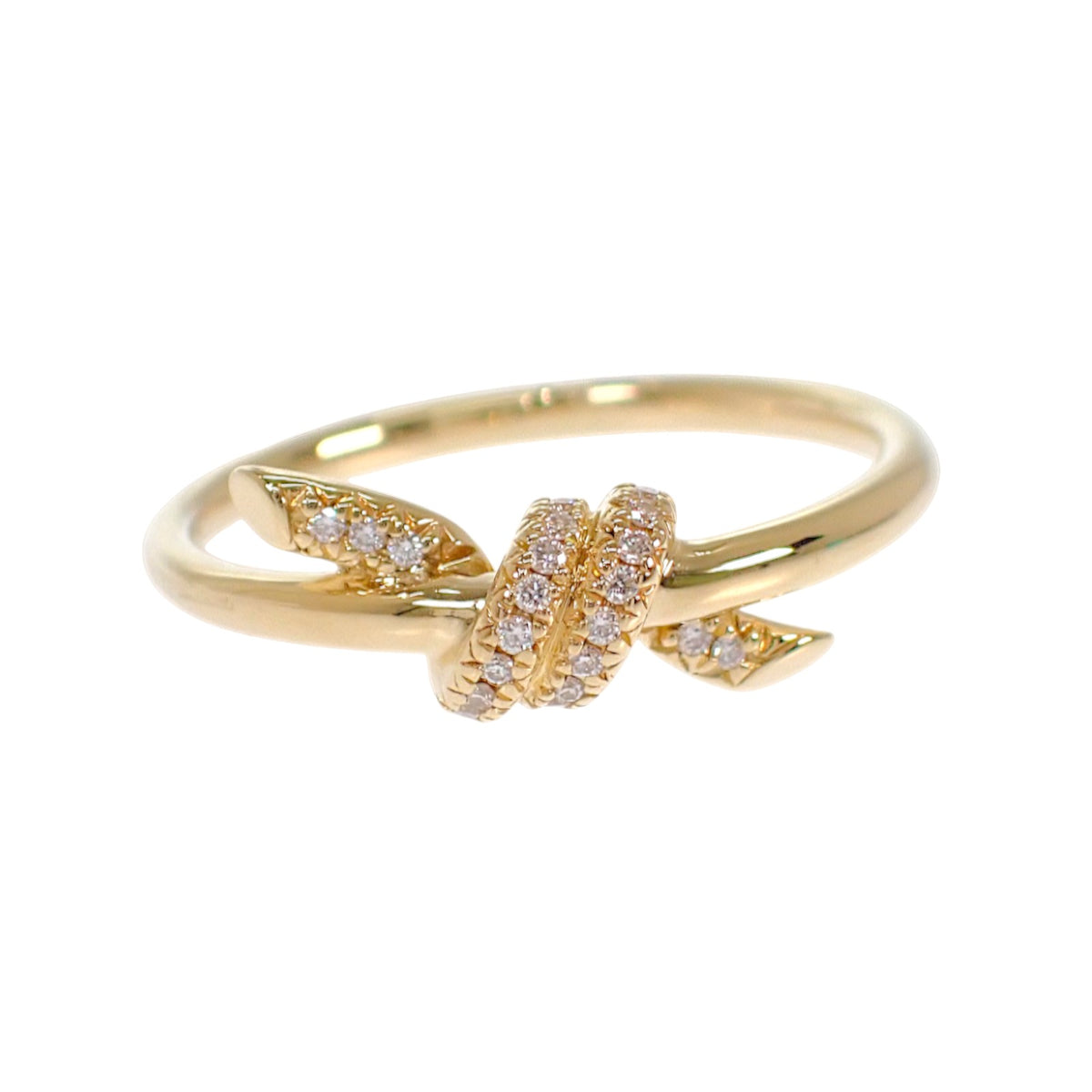 ティファニー TIFFANY&Co. ノット 11号 69346855 リング K18イエローゴールド ダイヤモンド レディース【中古】【Aランク】
