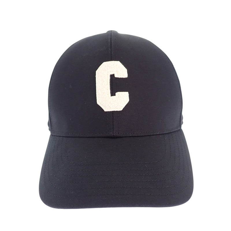 セリーヌ CELINE ベースボール M 2AUY8969P キャップ コットン ブラック メンズ【中古】【ABランク】