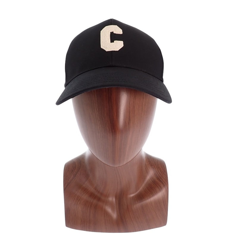 セリーヌ CELINE ベースボール M 2AUY8969P キャップ コットン ブラック メンズ【中古】【ABランク】