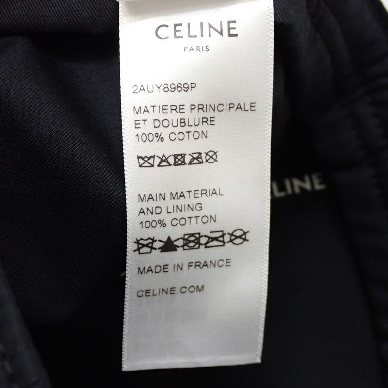 セリーヌ CELINE ベースボール M 2AUY8969P キャップ コットン ブラック メンズ【中古】【ABランク】