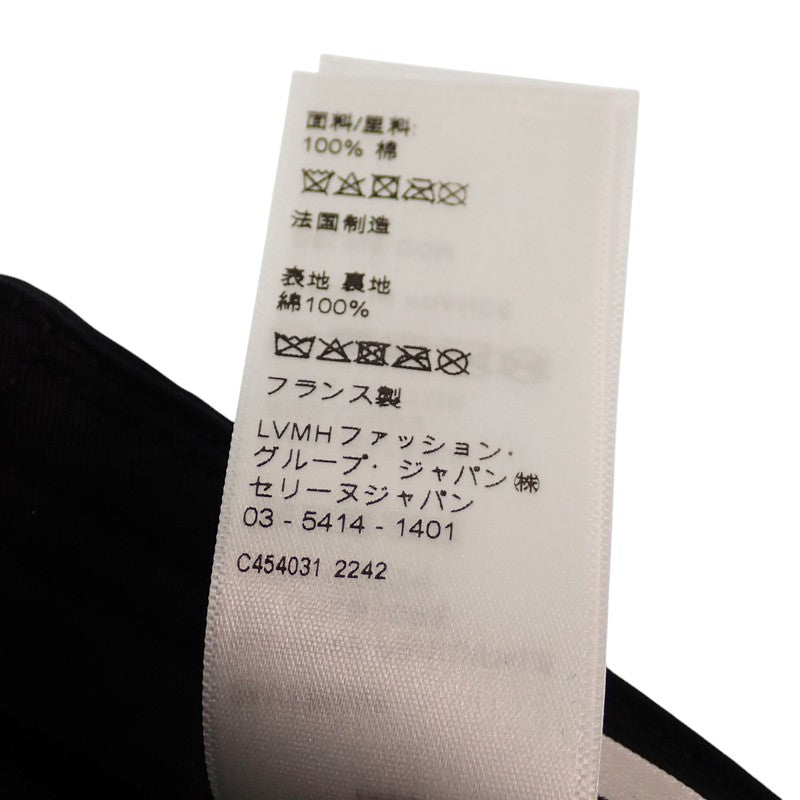 セリーヌ CELINE ベースボール M 2AUY8969P キャップ コットン ブラック メンズ【中古】【ABランク】