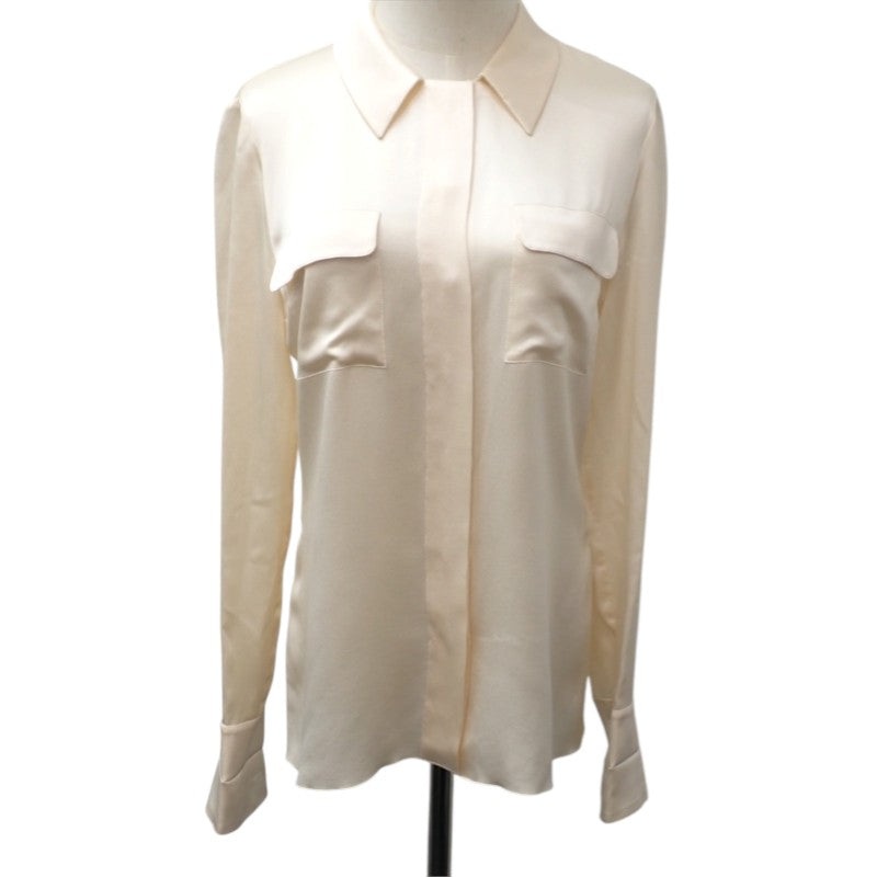 シャネル CHANEL ヴィンテージ ボウタイ 38 P10024_V03506_00101 ブラウス シルク アイボリー レディース【中古】【ABランク】