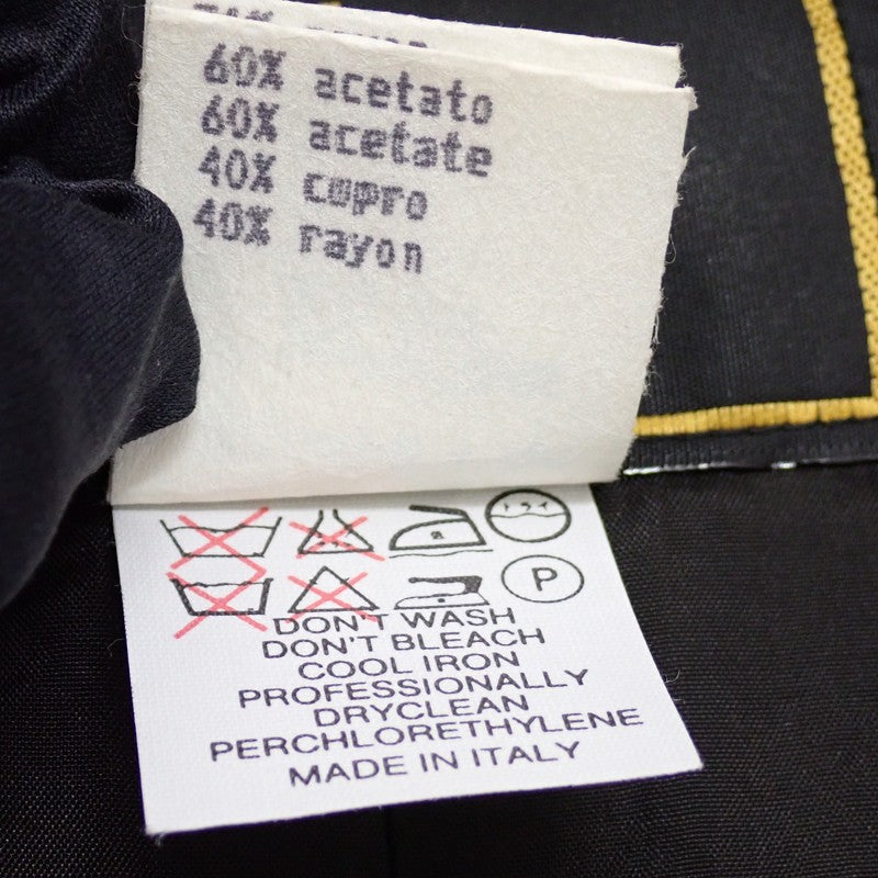 フェンディ FENDI ガウンコート ヴィンテージ 90s 40 F034/068 その他アウター コットン ナイロン シルク ブラック レディース メンズ【中古】【ABランク】